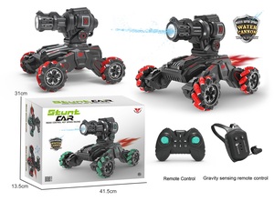Voiture RC 14CH 1:10 4x4 tout-terrain avec canon à eau et pulvérisation, roues Mecanum 4WD, voiture <span class=keywords><strong>de</strong></span> drift haute vitesse pour cascades, voiture RC Rlaarlo - Product Image 6