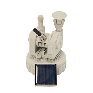 Robot jouet de divertissement monté sur véhicule, imprimé en 3D en PLA, alimenté à l'énergie solaire, pour enfants, télécommande, marque Elanby, noir/blanc - Product Image 5
