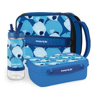 Everich Nouveau Design ODM Boîte à lunch portable pour enfant, ensemble de boîtes à bento en plastique anti-fuite avec bouteille d'eau et sac à lunch