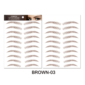 ملصق وشم الحواجب الجميل مقاوم للماء للوجه الحاجب ثلاثي الأبعاد رباعي الأبعاد وشم مؤقت - Product Image 5