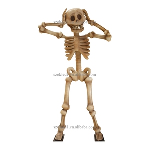 Vida tamaño monstruos vacaciones Halloween decoración carnaval fibra de vidrio esqueleto <span class=keywords><strong>hombre</strong></span> - Product Image 6