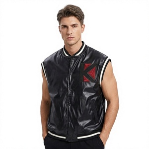 Veste universitaire personnalisée pour hommes et femmes K-VJ-168 brodé équipe de baseball conception toile vintage laine peau de mouton support élégant - Product Image 3