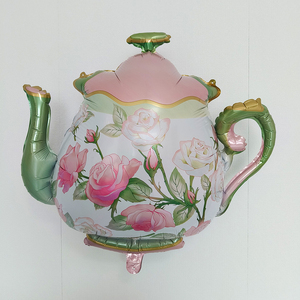 CYmylar teko balon Foil plastik balon Globos Lets Par Tea pesta taman teh balon pesta - Product Image 3