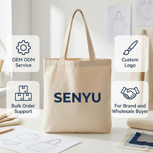 กระเป๋าโท้ทผ้าแคนวาสสไตล์เกาหลี SENYU แบบมินิมอล ทนทาน จุของได้เยอะ สายสะพายเชือก แฟชั่นสวยงาม เหมาะสำหรับผู้หญิง นักเรียน นักศึกษา ใช้เดินทาง - Product Image 4