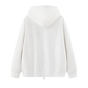 Sweat à <span class=keywords><strong>capuche</strong></span> zippé pour homme, coupe ample, personnalisé avec logo, en polaire épaisse 400 g/m², polyester/coton, haute qualité, pour l'hiver, imprimé numériquement - Product Image 4