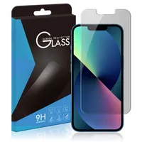 Gobelike Wholesale低コスト9H強化ガラス2.5DアンチスパイプライバシースクリーンプロテクターforiPhone13