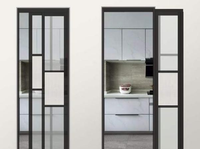 Porte coulissante double NFRC TOMA Lowes, porte coulissante en verre pour patio, porte extérieure pour chambre, porte coulissante à roulettes PT, porte à battants et pliante en métal pour maisons