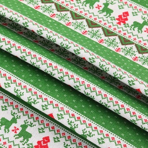 Rts 5 màu sắc bông tuyết nai sừng tấm loại <span class=keywords><strong>poly</strong></span> cotton <span class=keywords><strong>linen</strong></span> bán buôn giáng sinh vải cho Túi đồ chơi trang trí Bow vải bố có dây Ribbon - Product Image 2