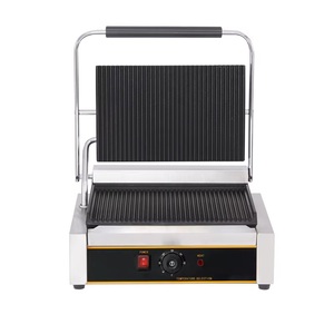 2200W Kommerzieller Elektrischer Panini-Grill Professioneller Sandwich-Maker mit Gerilltem Kontaktgrill für Burger 811E - Product Image 6