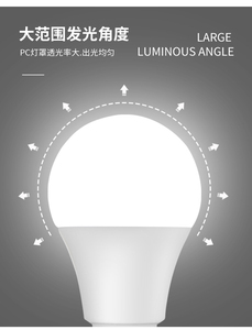 Ampoule LED Culot E27 Blanc Neutre 5000K Forme A19 Corps en Plastique AC 85-265V Durée de Vie 50000 Heures IRC80 Dimmable pour Usage Résidentiel - Product Image 5