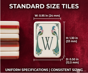 Jeu de tuiles de Mahjong en opale rose nacré, acrylique de luxe, 160 tuiles de Mahjong, ensemble américain avec <span class=keywords><strong>Beau</strong></span> Bam Mahjong - Product Image 3