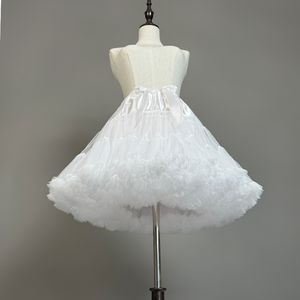 Femmes Blanc Puffy <span class=keywords><strong>Tulle</strong></span> Tutu Ballet <span class=keywords><strong>Court</strong></span> <span class=keywords><strong>Jupon</strong></span> pour Adultes Robes Peut Peut Flare Mini Jupe <span class=keywords><strong>Jupon</strong></span> - Product Image 4