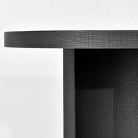 Table console en bois noir de style américain moderne Vitrine de couloir en bois massif pour usage domestique