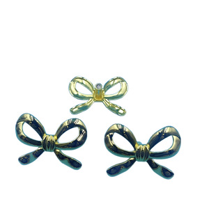 Poignées de meuble en laiton doré, forme nœud papillon, accessoire de quincaillerie durable au design traditionnel - Product Image 5