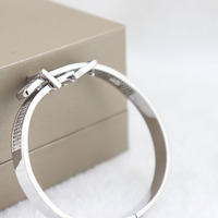 Bracelet à boucle plaqué or et platine avec zircon, bijou tendance pour femmes et jeunes filles, idéal pour les fêtes et les mariages