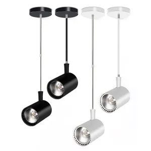 Suporte de teto flexível moderno, suporte de superfície de teto personalizado suspenso ou linear suspenso com pista de luz led para sala de jantar sala de estar ki