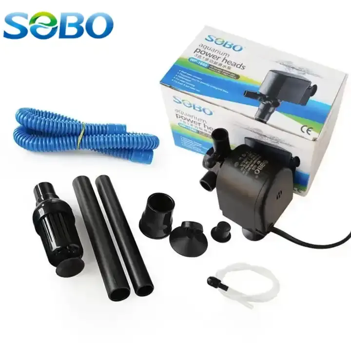 SOBO Fish Tank Aquarium Submersible Pumpa Power Head Filter Pump Equipment For Multi-Use Water Pump Wave Maker WP-1660