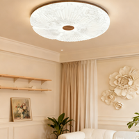 Luminaires encastrés au plafond LED de style français crème moderne en fer et acrylique décoratifs d'intérieur pour chambre à coucher