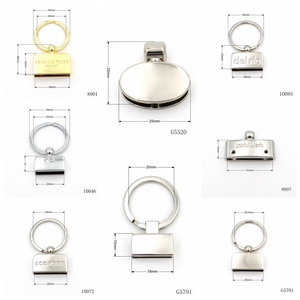 Porte-clés en métal de qualité supérieure, porte-clés de luxe en cuir 18mm 20mm 25mm 31mm, anneau de ceinture à visser, porte-clés de ceinture - Product Image 6