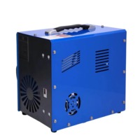 Compresseur d'air portable Pcp 12v/110v/220V Pompe d'arrêt automatique 4500 psi avec adaptateur de transformation intégré pour bouteille de plongée Paintball