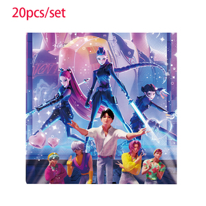 Kpop Demon Hunters trang trí tiệc sinh nhật cốc Khăn ăn Khăn trải bàn tấm khăn trải bàn Nguồn cung cấp tiệc em bé tắm - Product Image 5