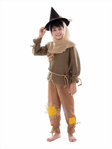 Ensemble <span class=keywords><strong>de</strong></span> costumes <span class=keywords><strong>de</strong></span> blagueur pour enfants - Jupe et haut en patchwork avec chapeau souple pour Halloween, <span class=keywords><strong>la</strong></span> Fête des Moissons et les spectacles scolaires - Product Image 5