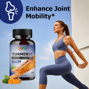 Cápsulas de Cúrcuma de Alta Pureza con Curcumina y Raíz de Jengibre, Mejoran la Movilidad Articular y Favorecen un Envejecimiento Saludable - Product Image 4