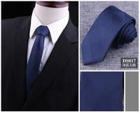 Bleu rayé Plaid cravate mâle cravate mode hommes professionnel uniforme hommes serveuse personnel cou cravate chemise accessoires