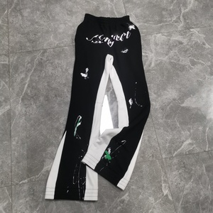 <b>Stack</b> Pant Flare Sweatpants High Quality Custom Men <b>Jogger</b> Sweat Pants Patchwork Graffiti Paint Splatter Elastic Men's Pants - Product Image 3