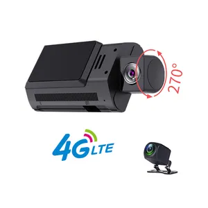 G3 double objectif HD1080P enregistrement 4g dashcam android 10 2 + 32g avec wifi gps navigation et 4g live streaming sur téléphone max 256g carte
