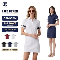 Robe mi-longue pour femme, style preppy, tissu mélangé, motif rayé contrastant, tenue décontractée pour les vacances, trois boutons