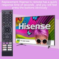Nouvelle télécommande de remplacement ERF3A80 pour téléviseur Hisense 4K UHD