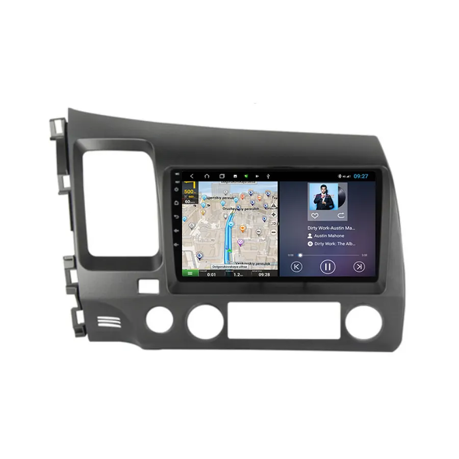 Kirin avi WC-HC7658L android 10.0 9 "Autoradio DVD Touchscreen Auto PC für Honda Civic 2006 2011 GPS Navigations system Quad Core