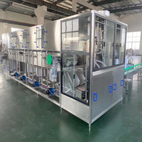 Machine de remplissage automatique d'eau pour barils de 20 L et bouteilles de 5 gallons, ligne de production de boissons à haute productivité avec pompe