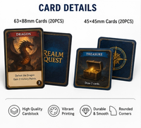 Cartes de jeu personnalisées avec boîte rigide pour jeux de société et de cartes, impression OEM, papier de haute qualité durable avec revêtement UV