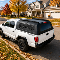 Coque de benne en alliage d'aluminium avec plateforme de toit, personnalisable, robuste, pour pick-up, couvre-benne rigide