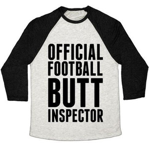 Maglietta da baseball unisex Tri-Blend ufficiale Football Butt Inspector - Product Image 3