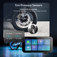 Pantalla Inteligente para Motocicleta con Sistema Operativo Linux, Resistente al Agua IP67, Inalámbrica, Compatible con CarPlay y Android Auto, Portátil, con TPMS, DVR y Cámara