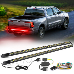 Barra <span class=keywords><strong>de</strong></span> Luces LED Trasera <span class=keywords><strong>de</strong></span> 48 Pulgadas para Puerta Trasera, Intermitentes Rojas <span class=keywords><strong>de</strong></span> 12V para Camionetas Todoterreno, Remolques y Tractores - Product Image 1