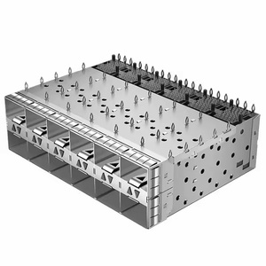 2149328-5 TE Compatible con orificio pasante 240P Press-Fit 2x6 EMI blindado SFP + jaula con equipo de <span class=keywords><strong>fibra</strong></span> óptica Light Lipe - Product Image 3