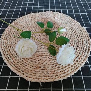 Bouquet de mariage pour la maison, bouquet de fleurs artificielles, 3 têtes de pivoines, pivoines exquises, bouquet de fleurs artificielles - Product Image 6