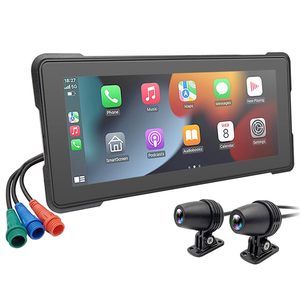 Navegador Inalámbrico para Motocicleta de 6.86 Pulgadas con CarPlay y Android Auto, Cámara de Doble Lente Resistente al Agua IPX7, Compatible con ODM/OEM - Product Image 1