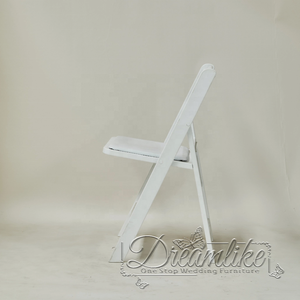 Chaises pliantes modernes blanches durables PP pliable en gros pour salon extérieur parc banquet de fête de mariage - Product Image 3