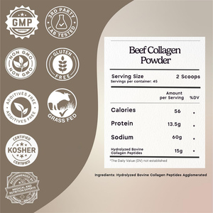 OEM/ODM Mantén las articulaciones y los huesos sanos, uñas más fuertes, apoya la salud digestiva, piel joven, colágeno de res en polvo - Product Image 6