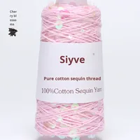 Silk Joy Blended Yarn Factory Wholesale 3+6 Hand-Knitted Yarn Spool with Large & Small Sequins Cross-Border Yarn Ball