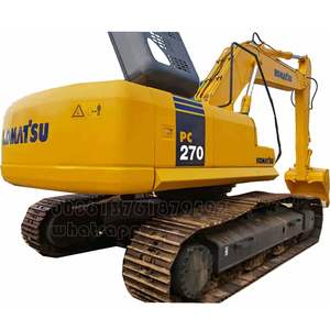 Excavateur hydraulique sur chenilles PC270LC-7 fabriqué au Japon pour Komatsu à vendre Moteur central et pompe inclus - Product Image 1