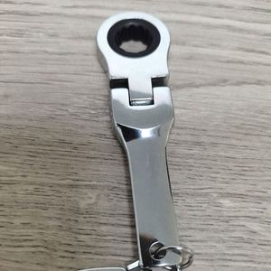 <b>Custom</b> 10mm Ratcheting Wrench Keychain Portable 10mm Adjustable Ratchet Wrench Tool <b>Key</b> <b>Ring</b> - Product Image 4