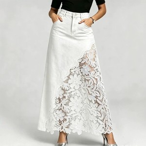 2026 Popular European and American Women's Lace <b>Skirt</b> with Water Washing Process, Lace Lace <b>Wrapped</b> Hip <b>Skirt</b> - Product Image 6