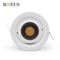 Spot encastré moderne 12V 1W COB pour armoire, anti-éblouissement, orientable, mini downlight LED 3W