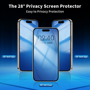ฟิล์มกระจกนิรภัย3D หน้าจอป้องกันการสอดแนมโทรศัพท์มือถือสำหรับ iPhone 16 15 14 13 pro max - Product Image 5